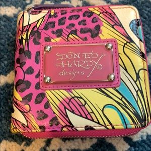 Ed Hardy mini wallet
